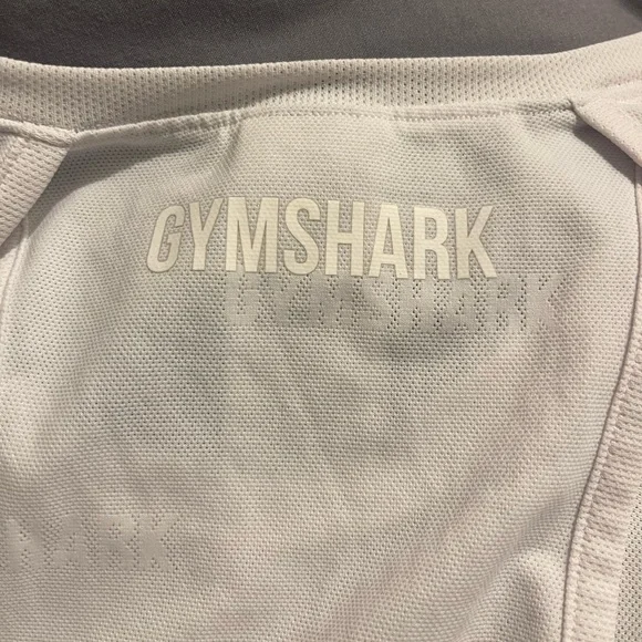GYMSHARK LONG SLEEVE CROP TOP WHITE SIZE XS - Picture 7 of 9